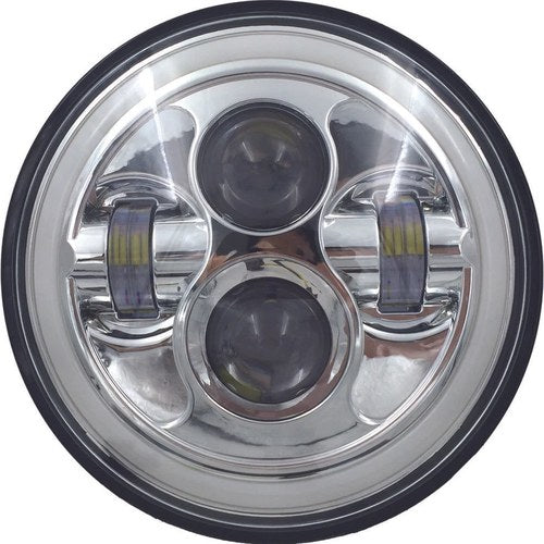 Pathfinder High Definition 7" Led Headlig Full Halo Chrome | HD7MCH