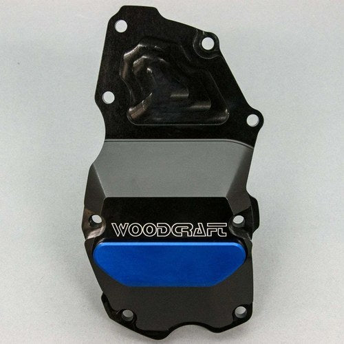 Triumph 2006-2012 Daytona 675 Woodcraft Rhs Ignition Trigger Cover - Blue Plate
