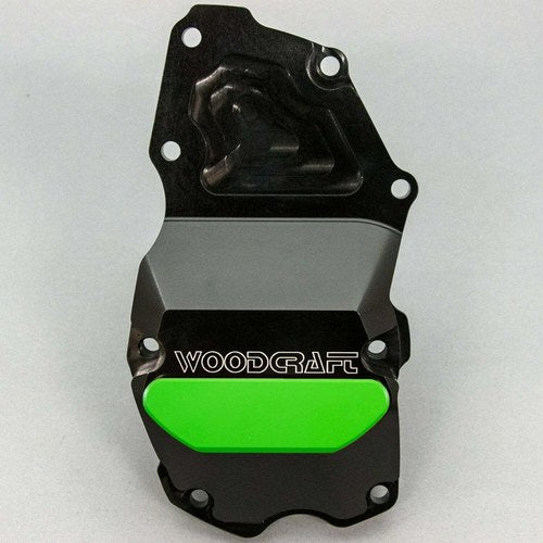 Triumph 2006-2012 Daytona 675 Woodcraft Rhs Ignition Trigger Cover - Green Plate