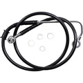 Drag Specialties Brake Line - 15-17 Softail - Black +4" | 618299-4BLK
