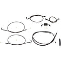 LA Choppers Standard Braided Handlebar Cable/Brake Line Kit | LA-8321KT-13M