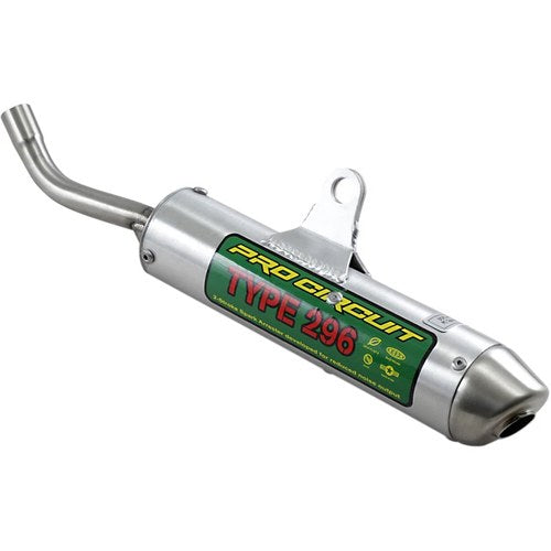 Pro Circuit Type 296 Spark Arrestor Silencer (Aluminum; Brushed) 1361985