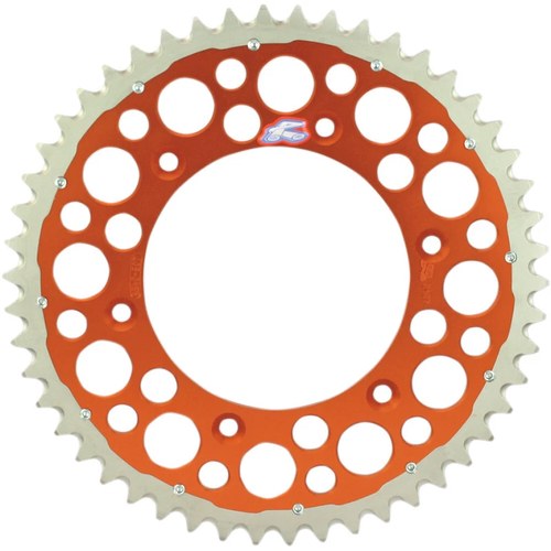 Renthal Twinring Rear Sprocket - 50-Tooth - Orange | 2240-520-50GPOR