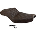 Saddlemen Step Up 2-Up Seat - Lattice Stitched - XL (Brown) 807-11-175BR