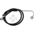 Drag Specialties Brake Line - 15-17 Softail - Black +4" | 618302-4BLK