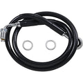 Drag Specialties Brake Line - 18- Softail - Black +6" | 618631-6BLK
