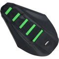 Moose Racing Ribbed Seat Cover - Kawasaki (Black / Green) KX8091-334RT