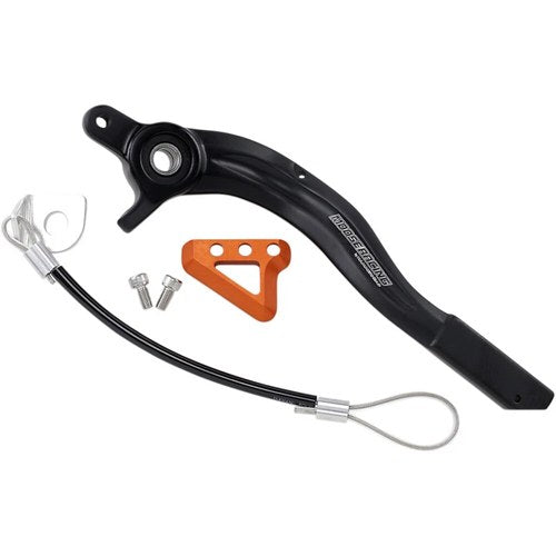 Moose Racing Rear Brake Pedal (ARM: Black / Peg: Orange) 1610-0343