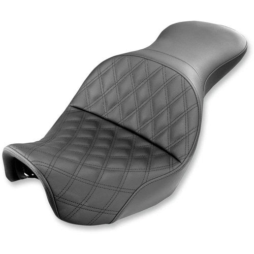 Saddlemen Explorer Seat - Lattice Stitched - Dyna (Black) 806-04-029LS