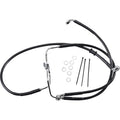 Drag Specialties +6" Brake Line - Front - Black Vinyl - FXDF08-17 | 660325-6BLK