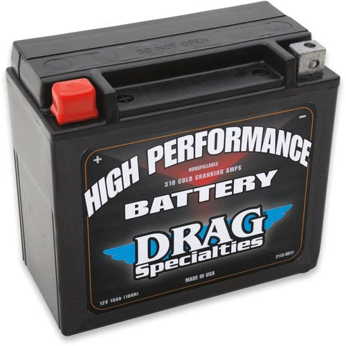 Drag Specialties 12V High Performance Battery (Cross Ref YTX20H) 2113-0011