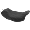 Mustang Revere Solo Seat - Gravity - Gray Stitched (Black / Gray) 75059GM