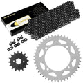 Black Drive Chain And Sprocket Kit for Yamaha XV250 Virago 250 1995-2007
