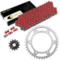 Red Drive Chain And Sprocket Kit for Honda XR250L 1991-1996