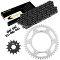Black Drive Chain And Sprocket Kit for Kawasaki KX500 1987-2004