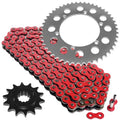 Red Drive Chain And Sprocket Kit for Kawasaki KLX650R 1993 1994 1995 1996