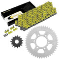 Drive Chain & Sprockets Kit for Kawasaki EX650 Ninja 650R 2006-2016 Yellow
