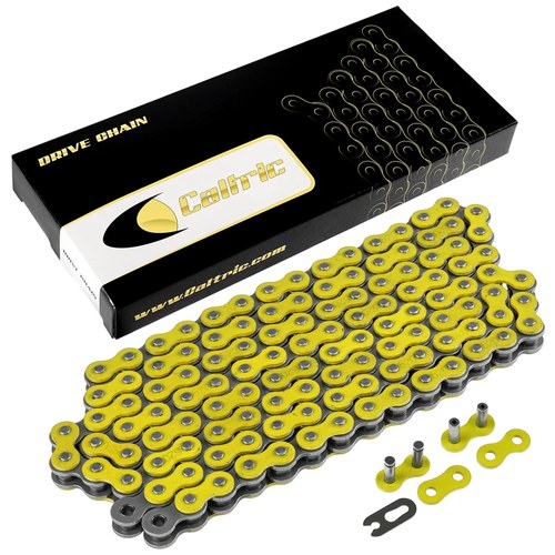 Drive Chain for Kawasaki EX500 EX500R Ninja 500 500R 1987 1988-2009 Yellow