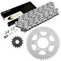 Drive Chain & Sprockets Kit for Kawasaki ER-6F ER-6N EX650 2006-2016 White