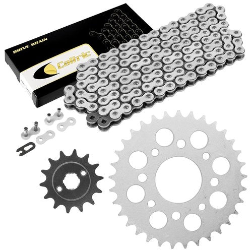 Drive Chain & Sprockets Kit for Honda CMX250C Rebel 250 1996-2016 White