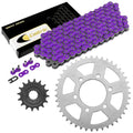 Drive Chain and Sprockets for Kawasaki ZX-6R Ninja ZX600 ZX636 2007-2018 Purple