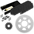 Black O-Ring Drive Chain & Sprockets Kit for Kawasaki ER-6F ER-6N EX650 2006-16