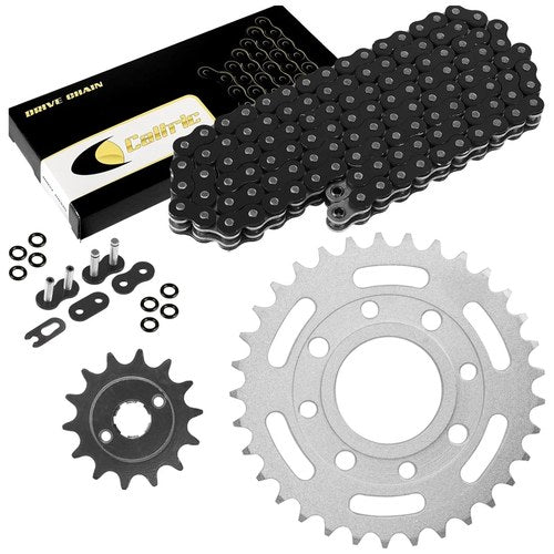 Black O-Ring Drive Chain & Sprockets Kit for Honda CB250 Nighthawk 250 1991-08