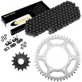 Black O-Ring Drive Chain & Sprockets for Kawasaki EX250J Ninja 250R 2008-2012