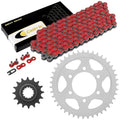 Red Drive Chain And Sprocket Kit for Kawasaki ZR1000G Z1000 Abs 2014-2018