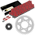 Red Drive Chain And Sprocket Kit for Kawasaki ZR1000D Z1000 2010-2013