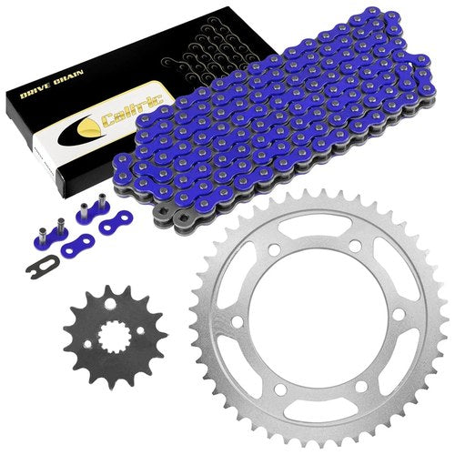 Celox Drive Chain & Sprockets Kit Fits Yamaha FZR600R Fzr 600R 1990-1999 / Blue