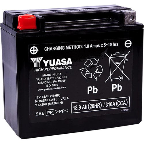 Yuasa Agm Battery - YTX20H | YUAM72RBH