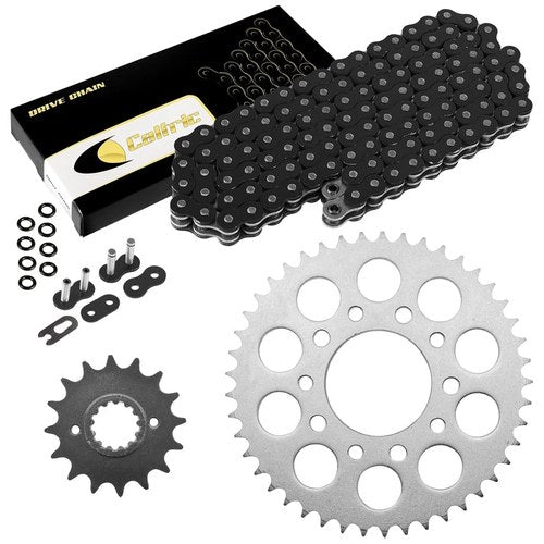 Black O-Ring Drive Chain & Sprocket Kit for Honda VFR700F Interceptor 700 86-88