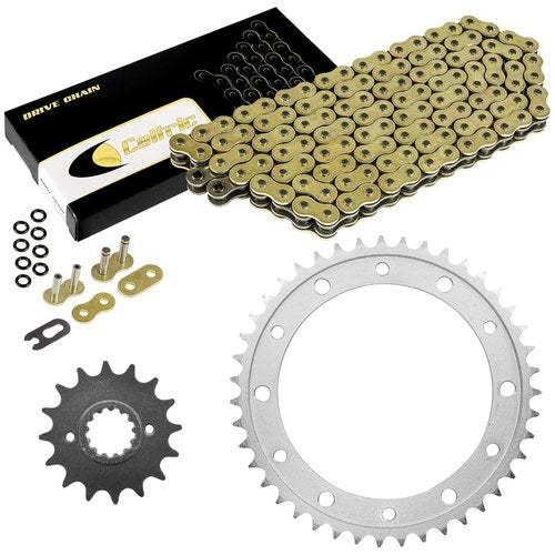 Gold O-Ring Drive Chain & Sprocket Kit for Honda VFR800 Interceptor 800 2002-13