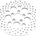 Harley Davidson Big Twin 81-99 Harddrive Rear Rotor Polished S/S 11.5" 1.99 ID