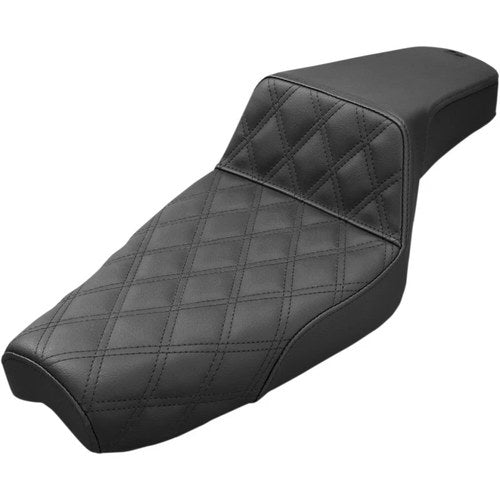Saddlemen Step Up 2-Up Seat - Lattice Stitched - XL (Black) 879-03-172
