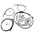 Burly Brand Black Vinyl Jail Bar Cable Kit For 12" Handlebars | B30-1195