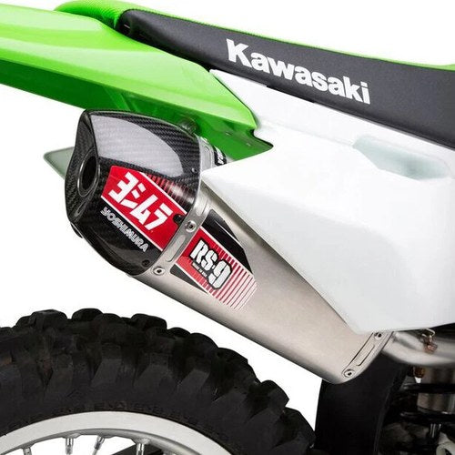 Yoshimura Signature RS-9 Works Full Exhaust (SS-AL-CF) 2011-17 Kawasaki KLX140L