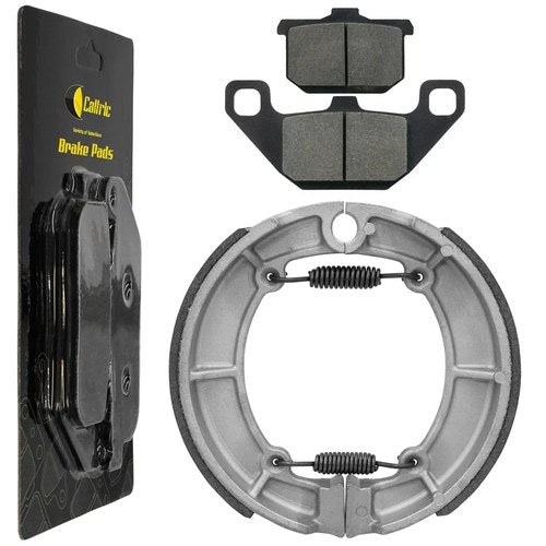 Front Brake Pads & Rear Brake Shoes for Kawasaki KZ750 Ltd 1983 1984