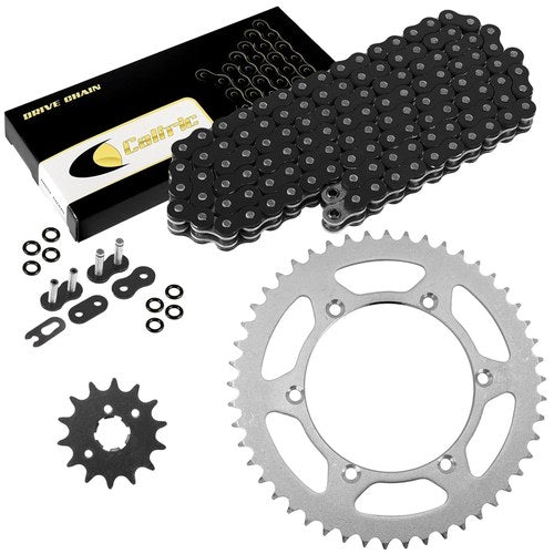 Black O-Ring Drive Chain & Sprockets Kit for Kawasaki KX125 1994 1995 2000-2002