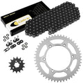 Black O-Ring Drive Chain & Sprockets Kit for Kawasaki KX125 1994 1995 2000-2002