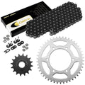 Black O-Ring Drive Chain & Sprockets Kit for Yamaha FZ6 2004 05 06 07 08 2009