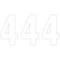 Factory Effex Pro Number 4 - White - 7" | 02-4354