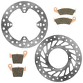 Front & Rear Brake Disc Set w/ Sintered Pads For Honda CRF250R CRF250X 2004-2007