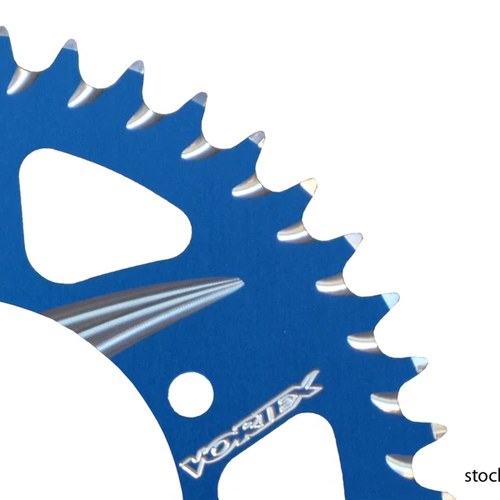BMW 2009-2018 S1000RR Vortex CAT5 Aluminum 520 Rear Sprocket 47 Tooth Blue