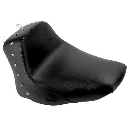 Saddlemen Heels Down Solo Seat - Studded - Flstc (Black) 806-15-0011