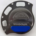 Ducati 2009-2013 Monster 696 Woodcraft Clutch Cover Protector - Blue Plate
