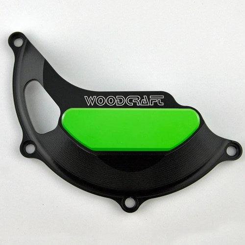 KTM 2020-2024 890 Duke Woodcraft Lhs Engine Stator Cover Protector - Green Plate