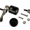 Kawasaki 2008-2010 ZX10R Woodcraft Racing Frame Slider Kit - Short Black Pucks