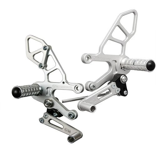 Aprilia 2021-2024 RSV4 Woodcraft Racing Rearsets / Footpegs - Std Shift